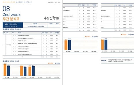매쓰-주간분석표